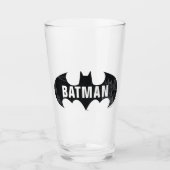 Verre Logo Bat Avec Gotham Etching (Devant)