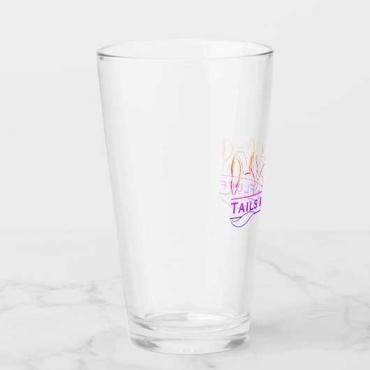 Verre Logo couleur Queues et fluff (Droite)