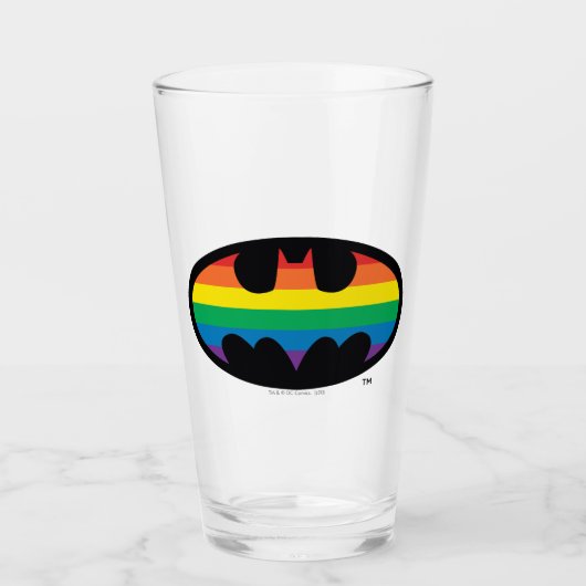 Verre Logo de Batman Rainbow (Devant)