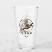 Verre Logo de chasse au faisan (Dos)