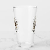 Verre Logo de chasse au faisan (Gauche)
