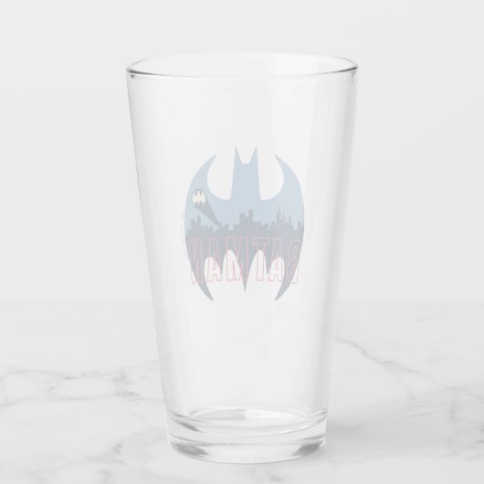 Verre Logo de chauve-souris avec signal Gotham & Bat (Dos)