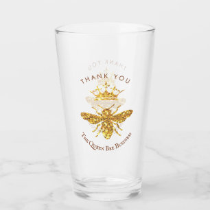 Verre logo de la reine des abeilles