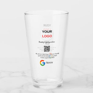 Verre logo de l'entreprise de révision Google Scan QR ré