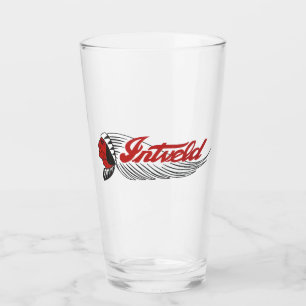 Verre Logo de moto vintage blanc