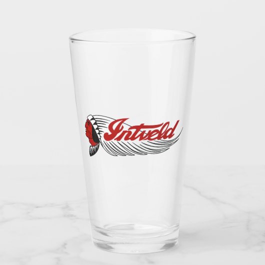 Verre Logo de moto vintage blanc (Devant)