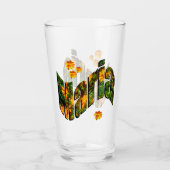 Verre Logo de nom Maria floral (Devant)