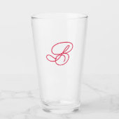 Verre Logo de typographie initiale de monogramme élégant (Devant)