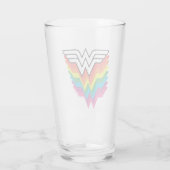 Verre Logo de Wonder Woman Layers Rainbow (Dos)