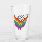 Verre Logo de Wonder Woman Layers Rainbow (Devant)