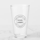 Verre Logo d'entreprise personnalisé (Devant)