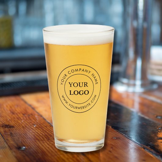 Verre Logo d'entreprise personnalisé