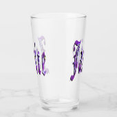Verre Logo du nom de Janice Floral Violet, (Droite)