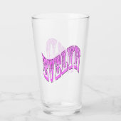 Verre Logo du nom de Pink Evelyn, (Dos)