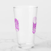 Verre Logo du nom de Pink Evelyn, (Gauche)