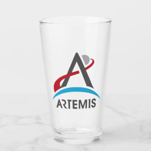 Verre Logo du programme Artémis de la NASA Mars 2024 Ast