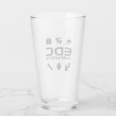 Verre - logo EDCC en noir avec couleurs (Dos)