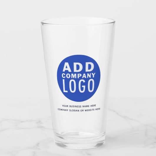 Verre Logo et nom d'entreprise modernes (Devant)
