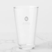 Verre Logo et texte d'entreprise simple (Dos)