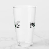 Verre Logo feuille avec nom (Gauche)