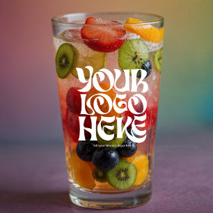 Verre Logo personnalisé et lunettes de bière texte