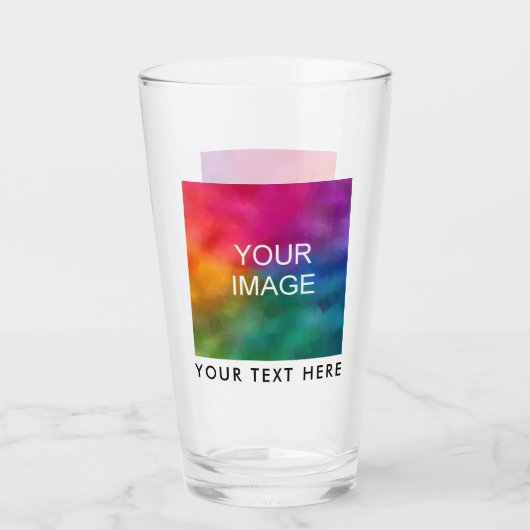 Verre Logo Professionnel modèle Ou Nom D'Image Texte (Dos)