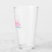 Verre LOLA Neon Blue et rose 90's Babe Bachelorette (Gauche)