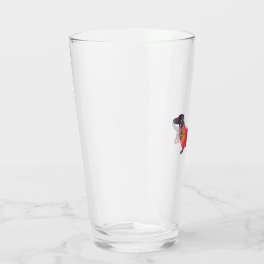 Verre Long Haied Dachshund Geo Silhouette Multi (Droite)