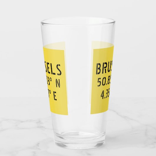 Verre Longitude de la latitude de Bruxelles (Droite)