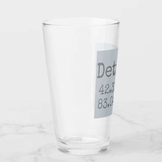 Verre Longitude de la latitude Détroit (Droite)