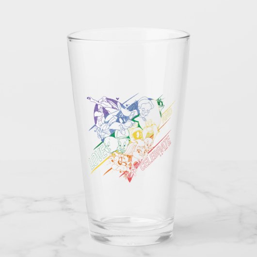 Verre LOONEY TUNES™ - Love and Celebrate (Devant)