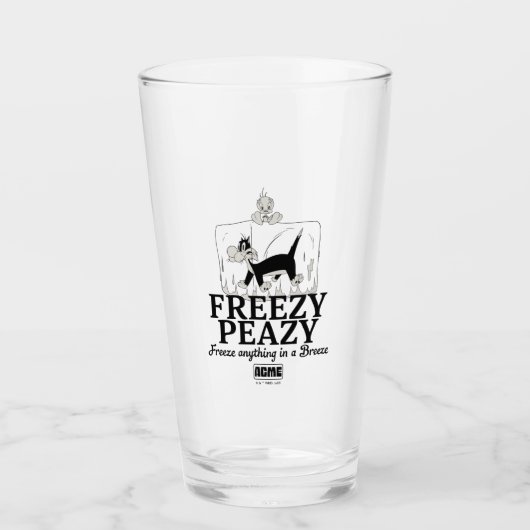 Verre LOONEY TUNES™ | SYLVESTER™ & TWEETY™ Freezy Peazy (Devant)