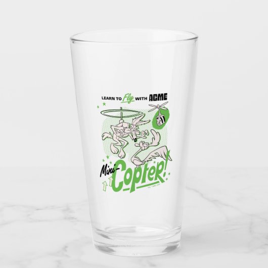 Verre LOONEY TUNES™ | WILE E. COYOTE™ Acme Mini-Copter (Devant)