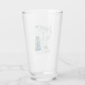 Verre LOTHLORIEN™ Collage graphique aquarelle (Dos)