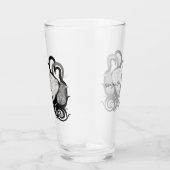 Verre Loup blanc avec art tribal coréen (Droite)