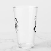 Verre Loup hurlant dans le ciel de nuit (Gauche)