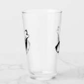 Verre Loup hurlant dans le ciel de nuit (Droite)