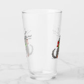Verre Loup Noël Joyeux Howlidays Funny (Droite)