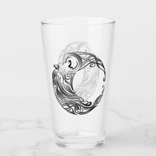 Verre Loup tribal - ombragé (Devant)