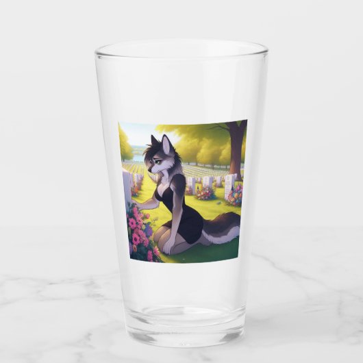 Verre Louve veuve de guerre (Devant)