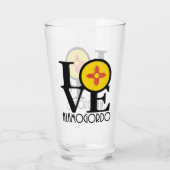 Verre LOVE Alamogordo Nouveau-Mexique (Dos)