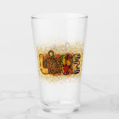 Verre Love Citrouille Personnaliser d'automne (Devant)