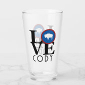 Verre LOVE Cody Wyoming (Dos)