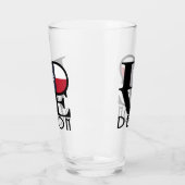 Verre LOVE denton Texas (Gauche)