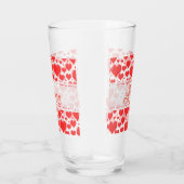Verre Love Floating Red Valentine's Day Hearts Motif (Droite)
