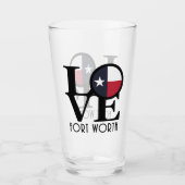 Verre LOVE Fort Worth Texas (Devant)