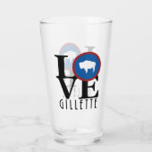 Verre LOVE Gillette Wyoming (Dos)