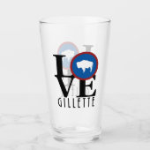 Verre LOVE Gillette Wyoming (Devant)