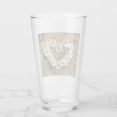 Verre Love Heart Daisies (Dos)