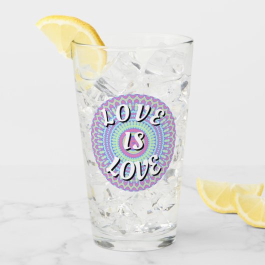 Verre Love Is Love Fierté (Devant glace)